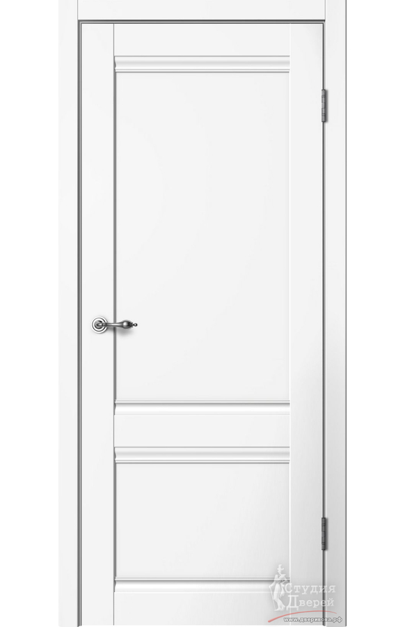 Полотно дверное C01 ПГ эмалит белый